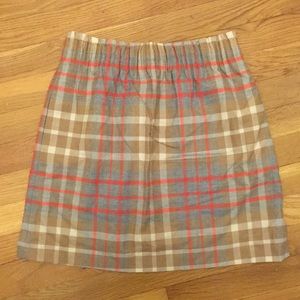 J Crew plaid skirt